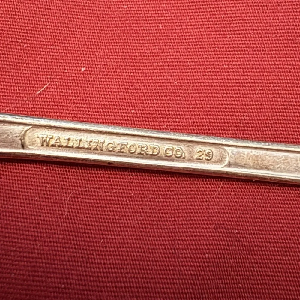 Vintage Wallingford Co No 29 Silverplate Teaspoons Set of 6 Monogram S 1900-1920